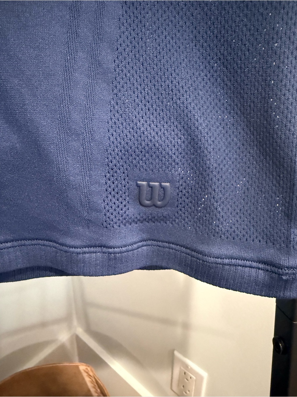 Wilson Navy Short Sleeve Tennis Performance Tee - Picture 3 of 3